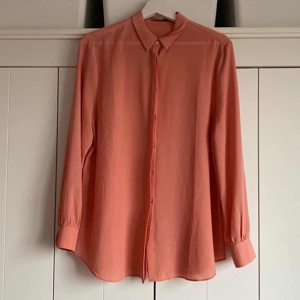 Pink silk Sisley blouse